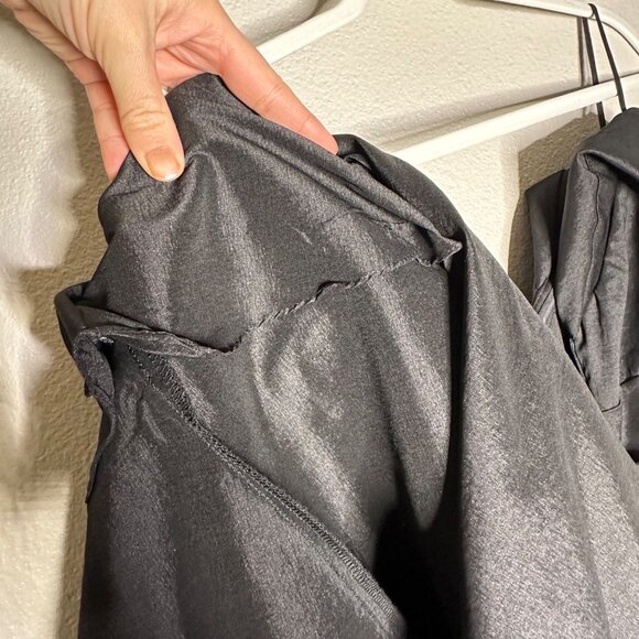 Xscape Off the Shoulder Cap Sleeve Stretch Taffeta Dress Size 2 Black Formal - Picture 10 of 12